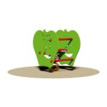 Gioco a molla mela in PEHD - EPG937