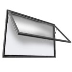Bacheca per esterni con apertura a ribalta 114x99h con montanti inclusi - EWIC16M