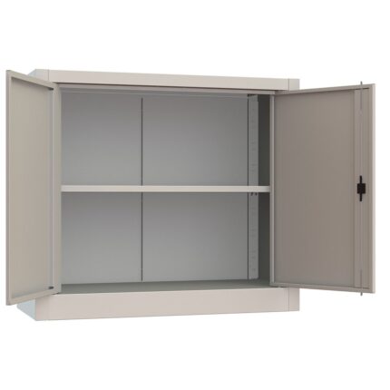 Libreria in metallo con piano in nobilitato h 99 cm su piedini - IET3810TM