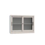 Libreria ante in vetro con zoccolino