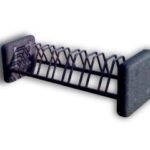 Portabici in metallo e gomma riciclata - EGMBB001