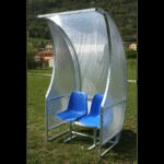 Panchina allenatori in acciaio