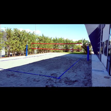 Impianto beach volley in acciaio