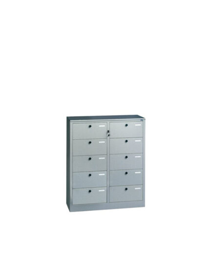 Cartelliera 10 caselle con feritoia