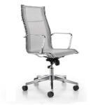 Sedia semi direzionale con schienale in rete - IFTLAG31