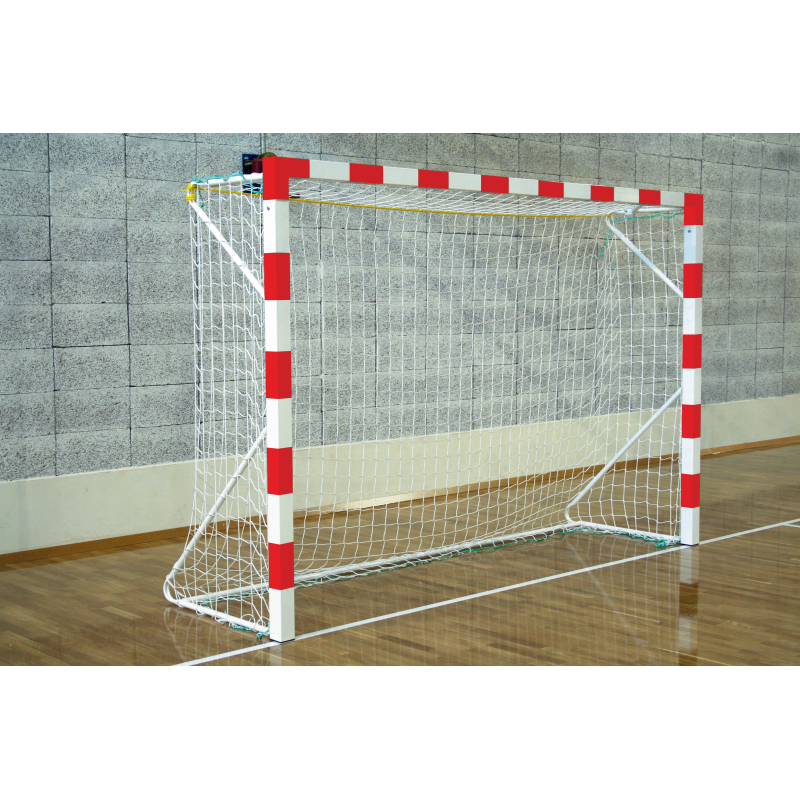 Coppia porte pallamano in alluminio con bussole - isah7611 Coppia porte pallamano in alluminio con bussole - isah7611