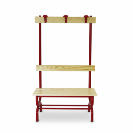 Panca con seduta, schienale e appendiabiti 1 mt - ISAS866510