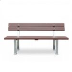 Panchina con schienale