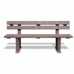 Panchina con schienale