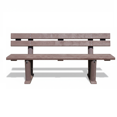 Panchina con schienale