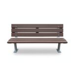 Panchina con schienale