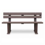 Panchina con schienale