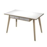 Workstation con gambe in legno - IXA2006002