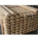 Mezzo palo in castagno tornito