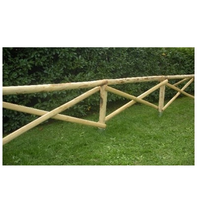 Recinzione S.Andrea in castagno  scortecciato