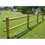 Recinzione a 2 fori in pino