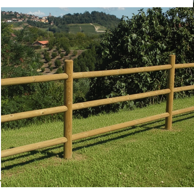 Recinzione a 3 fori in pino