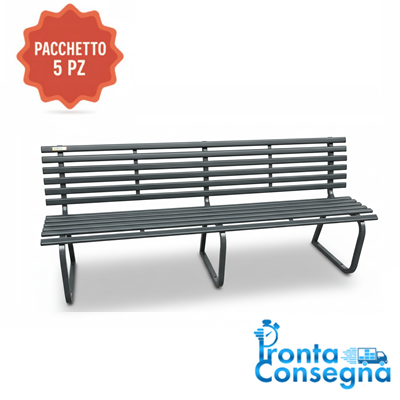 Panchina l200 1 sbiancata Panchina da 200 cm - - immagine 1