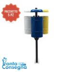 Triplo cestino differenziata con tettuccio  - EDFLBQ31