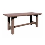 Tavolo in plastica riciclata, L.180 cm - ESPPS0317