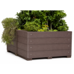 Fioriera in plastica riciclata rettangolare L.115 cm - ESPPS0603